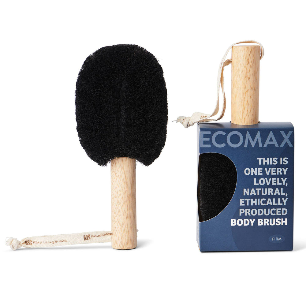 EcoMax Lymphatic Body Brush – Firm Sisal (Black)