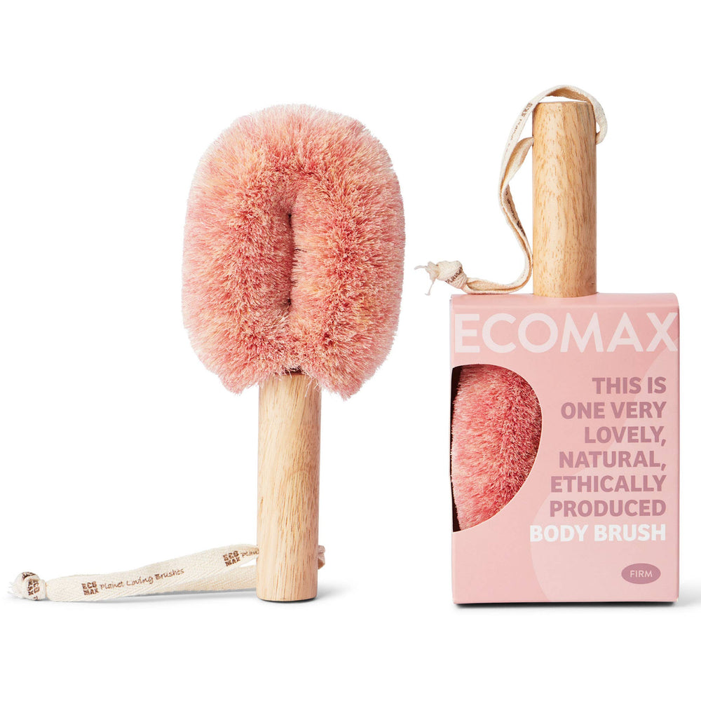EcoMax Lymphatic Body Brush – Firm Sisal (Pink)