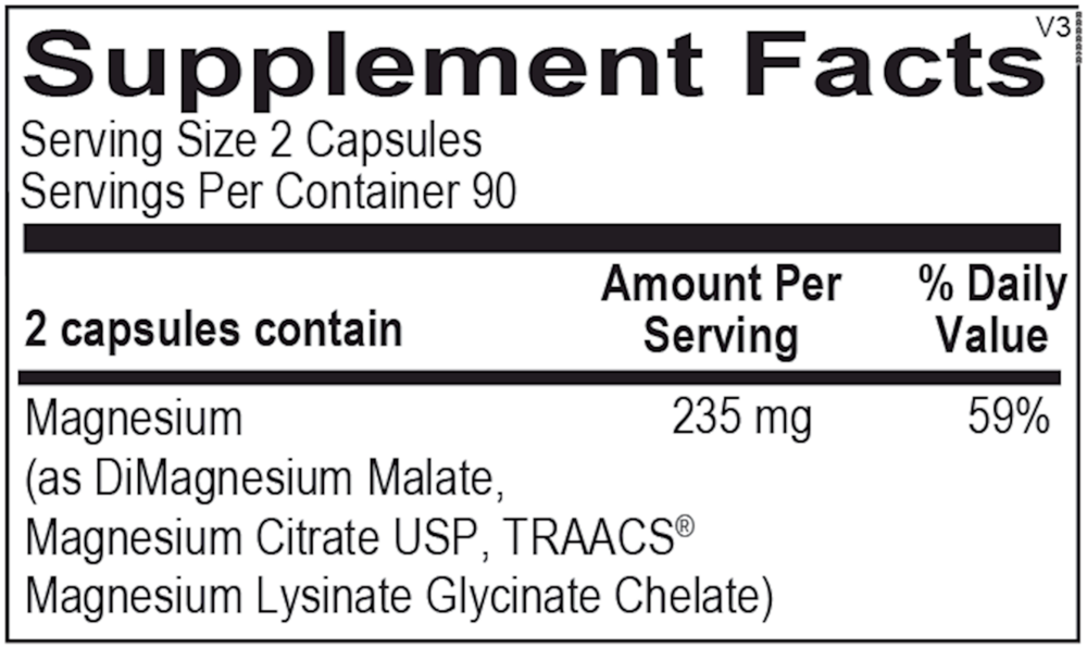 Reacted Magnesium — Ortho Molecular Products 180ct.