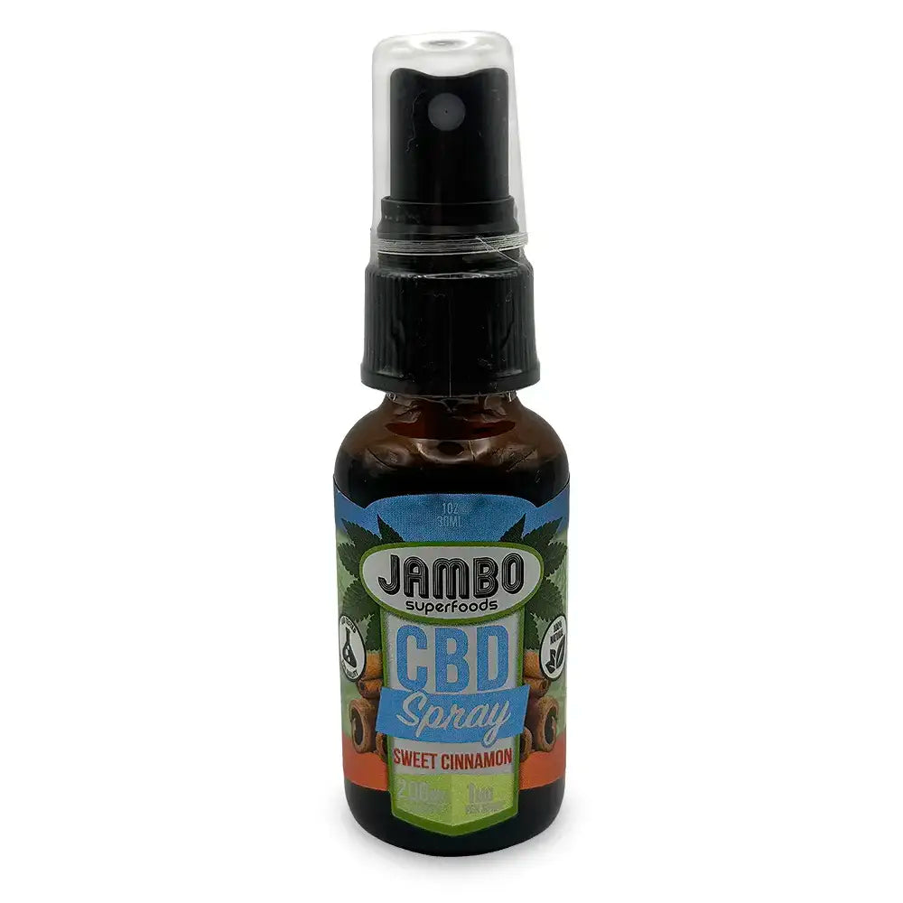 Jambo Superfoods CBD Spray Sweet Cinnamon. 1 Oz / 30 ML.