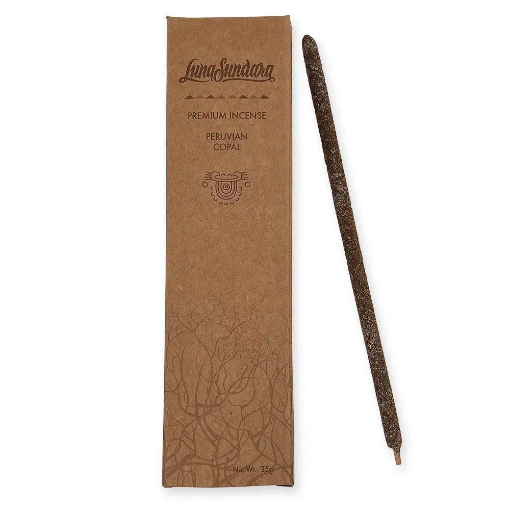 Luna Sundara brown rectangular package and brown stick. Net Wt. 25g.