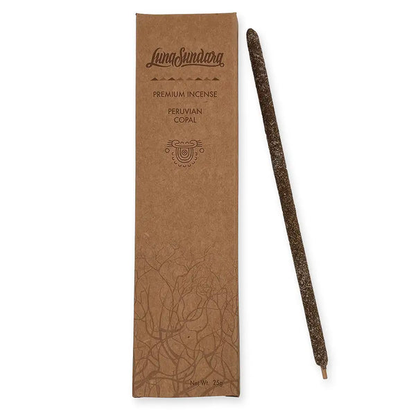 Luna Sundara brown rectangular package and brown stick. Net Wt. 25g.