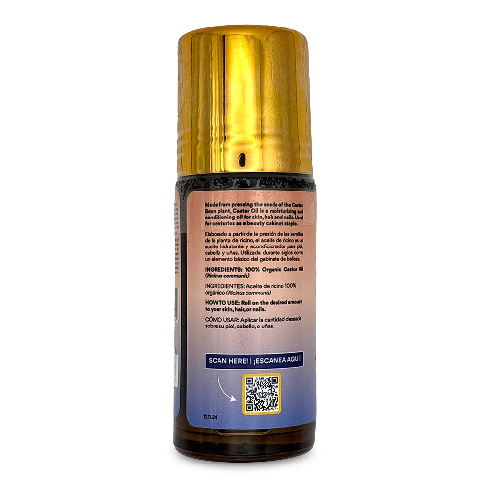 Queen of Thrones Genuine Organic Castor Oil Rose Quartz Roll-On