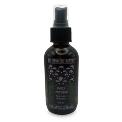 Dark bottle of sweet lavender botanical spray, 100 ml.