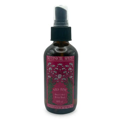 Dark spray bottle with red label. 100 ml.