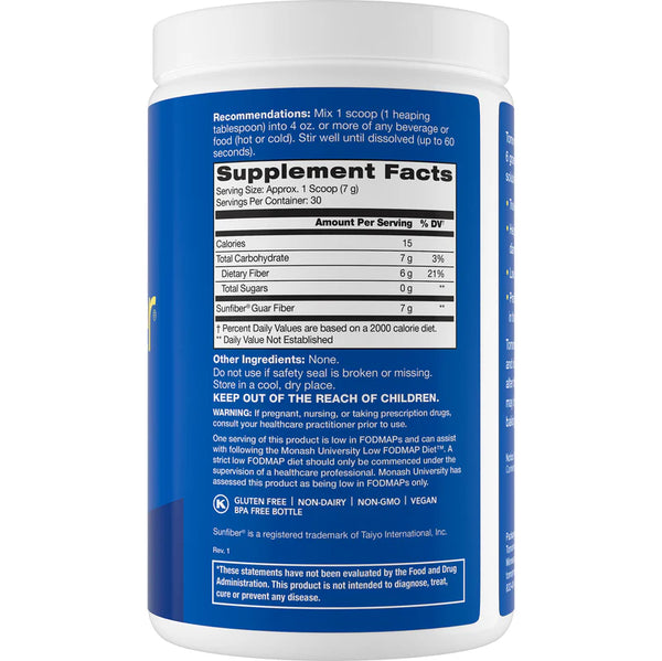 Sunfiber® Prebiotic Soluble Fiber – 30-Day Supply