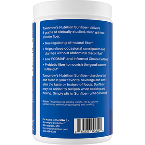 Sunfiber® Prebiotic Soluble Fiber – 30-Day Supply